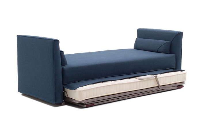 Sofa mit ausziehbarem Lattenrost zur Nutzung als zweites Einzelbett