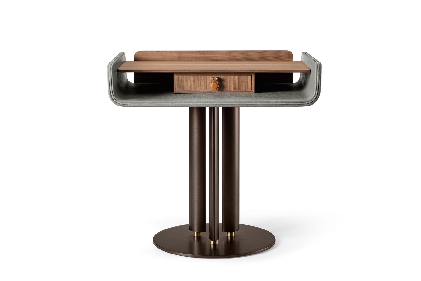Italian luxury bedside table with one drawer