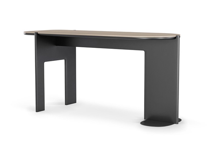Mr President modern, irregular console table for the living room, ideally paired with the coffee tables from the same collection