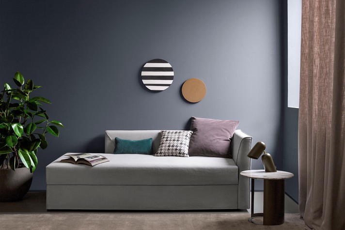 Ci coffee table with round marble top