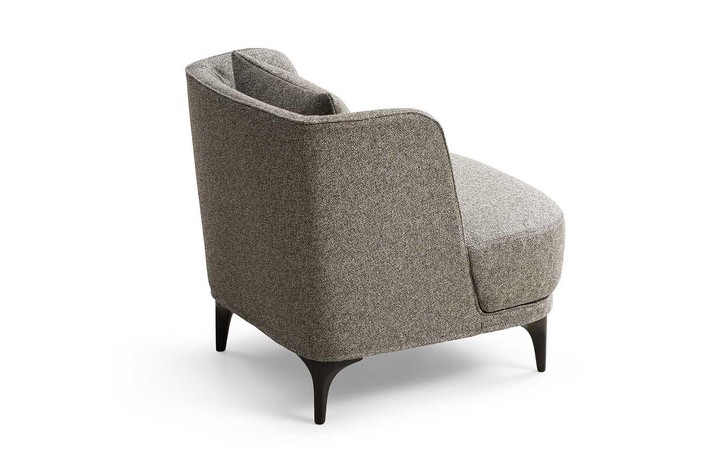 Detail of the enveloping backrest
