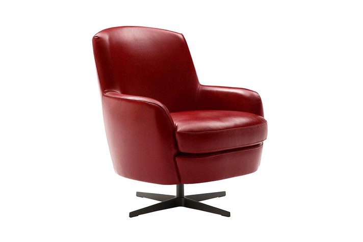 High back and low arms for a comfy reading chair
