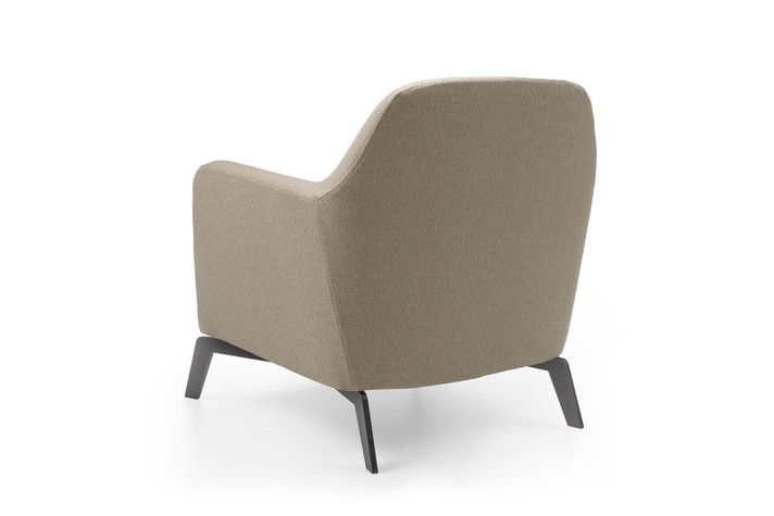 Back view of the armchair showing that it is completely finished on the back
