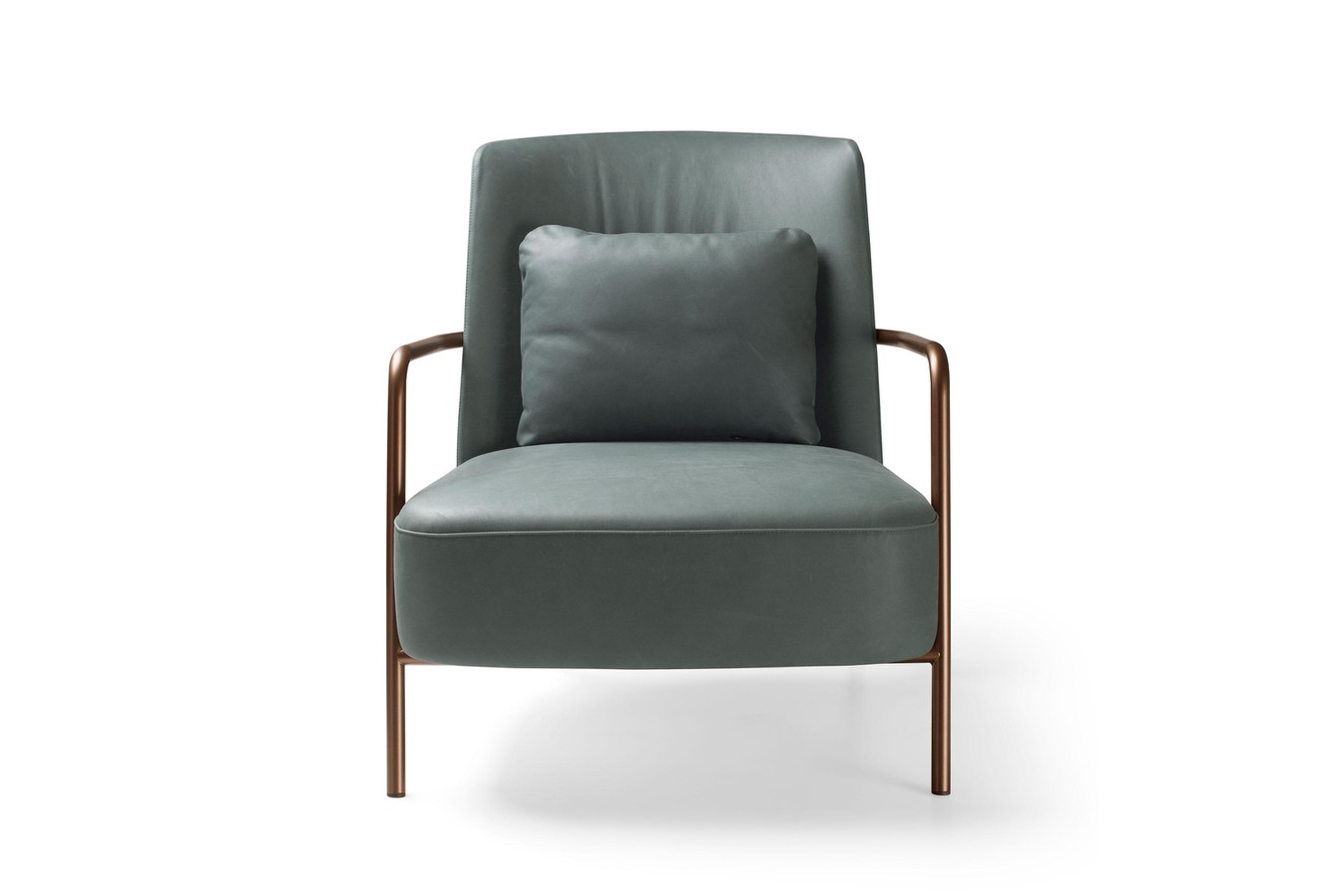 Minimal armchair with metal frame Ilary
