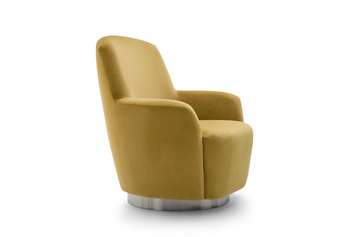 Swivel chair sporting a high backrest