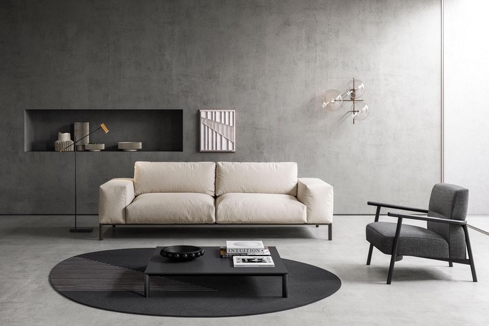 Hailey armchair upholstered in fabric