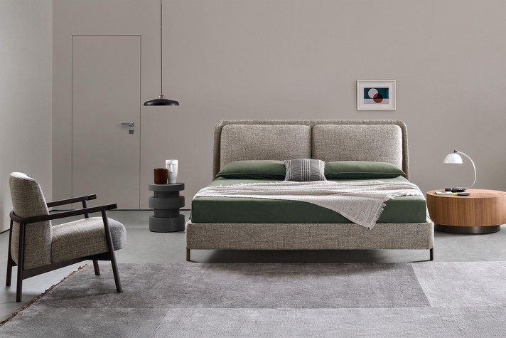 Hailey armchair in a modern sleeping area