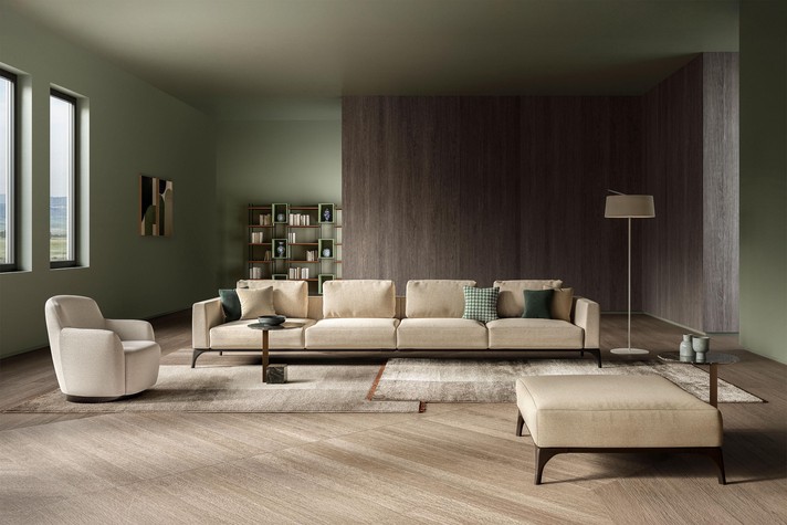 Ingrid armchair combined with Milano sofa