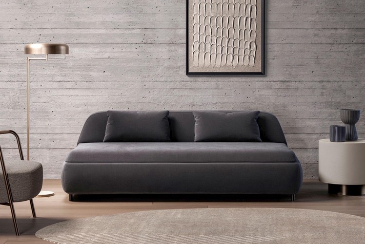 Sofa bed with a large, deep bench seat Apollo