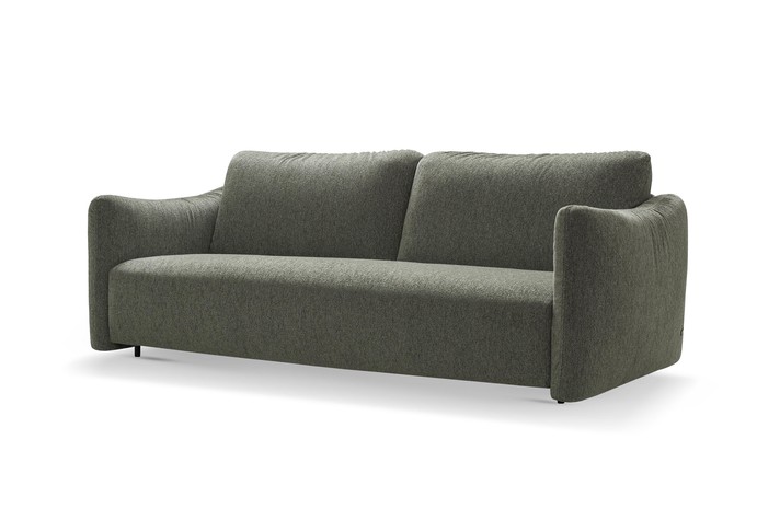 Front view of the sofa bed with single seat cushion
