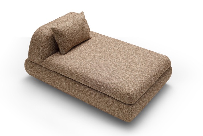 Armless chaise longue module