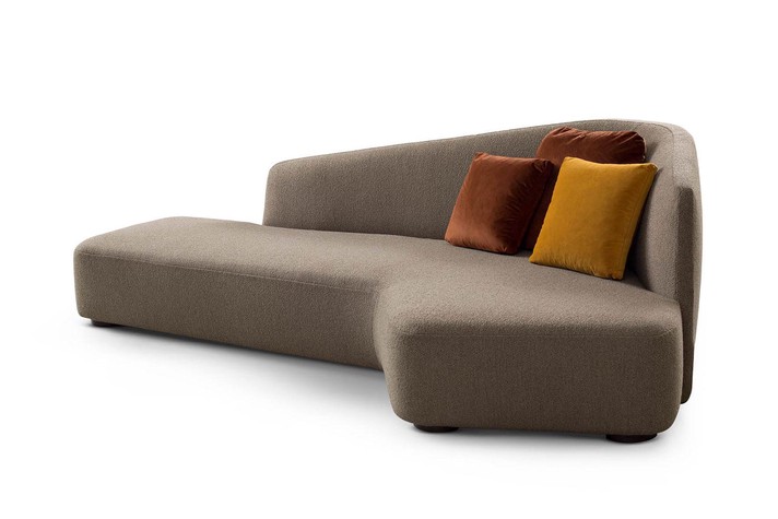 Small corner sofa with extra scatter cushions
