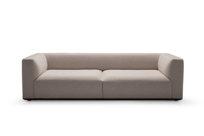 Configuration example: linear sofa available with a length between 210 cm and about 300 cm