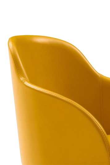 Detail of the back and arms with stitching details