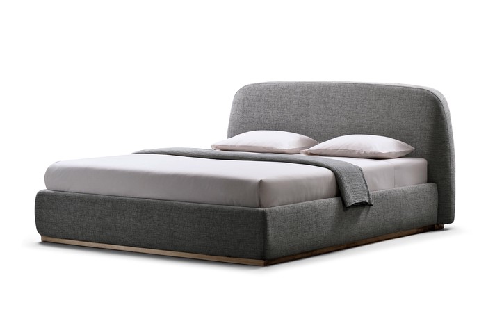 Sophie is a highly customisable upholstered bed in fabric, leather or velvet in a variety of colours