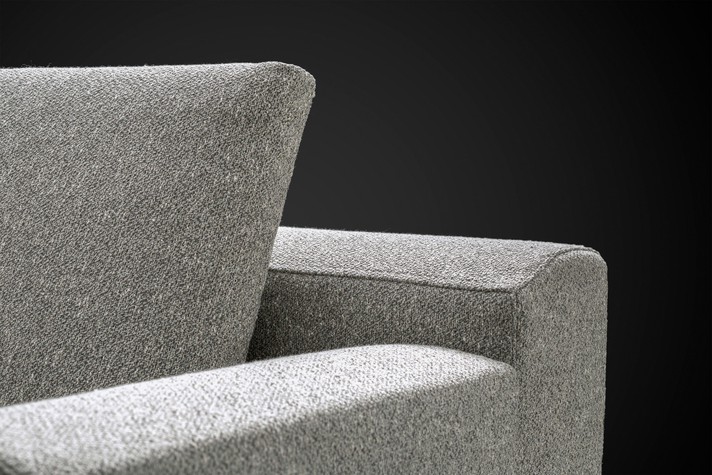 Détail du dossier bas et de son coussin