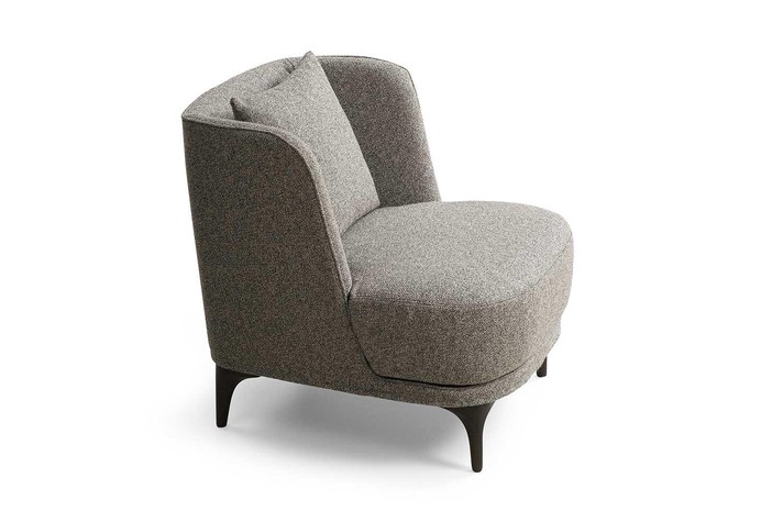 Fauteuil peu encombrant, idéal dans un salon recherché ou un bureau préstigieux