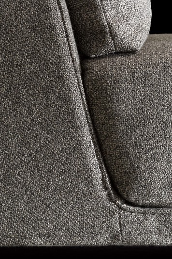 Détail du coussin d'assise en appui sur la structure