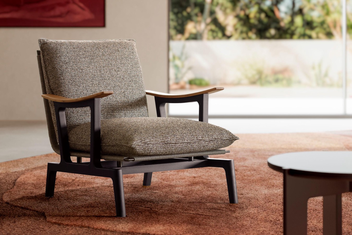 Le fauteuil Oscar est un complément idéal pour un salons raffiné ou un coin lecture confortable