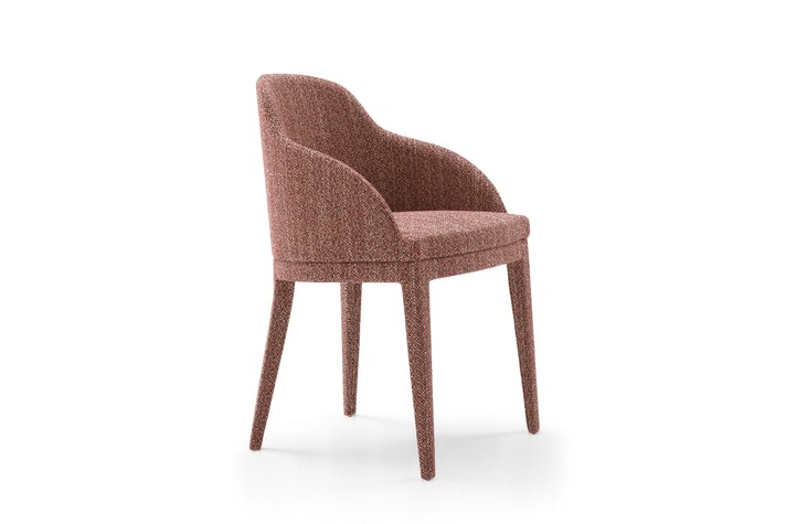 Chaises avec pieds revêtus de tissu