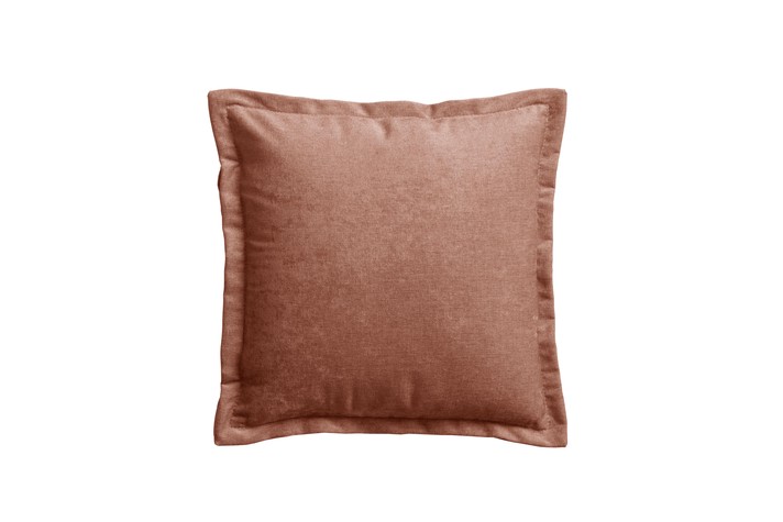 Cuscino con doppio volant 45x45 cm imbottito in fibra