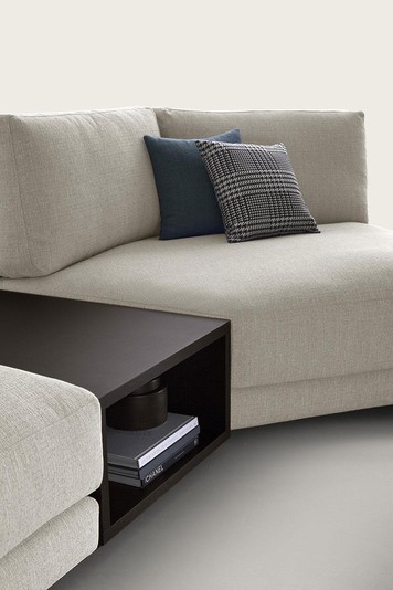 Mobiletto contenitore in rovere tinto Wengé, accessorio opzionale