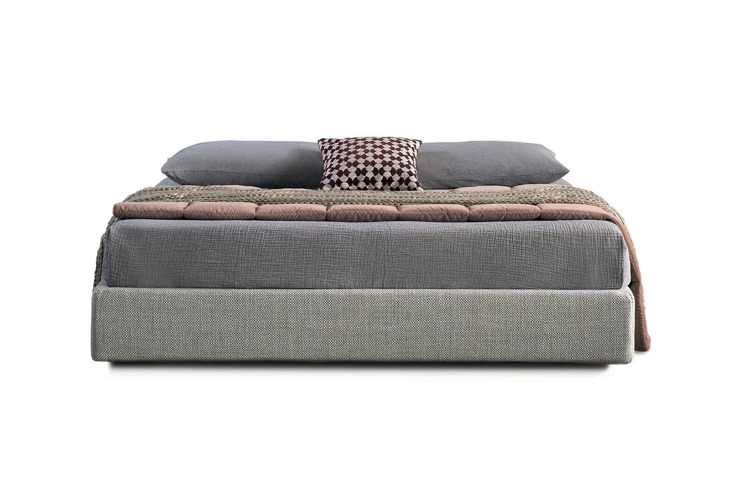 Upholstered bed without headboard Lul BODEMA