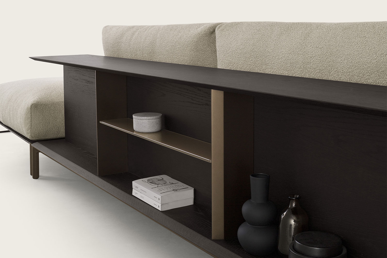 Wrap around discount sofa bookcase