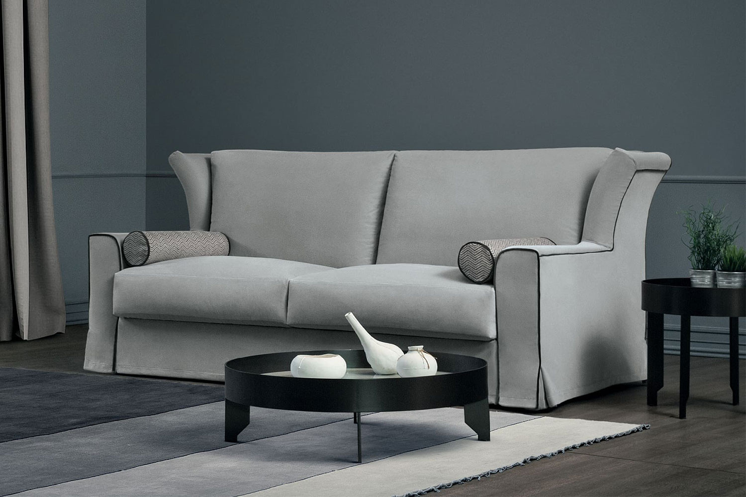 2 seater online wingback sofa