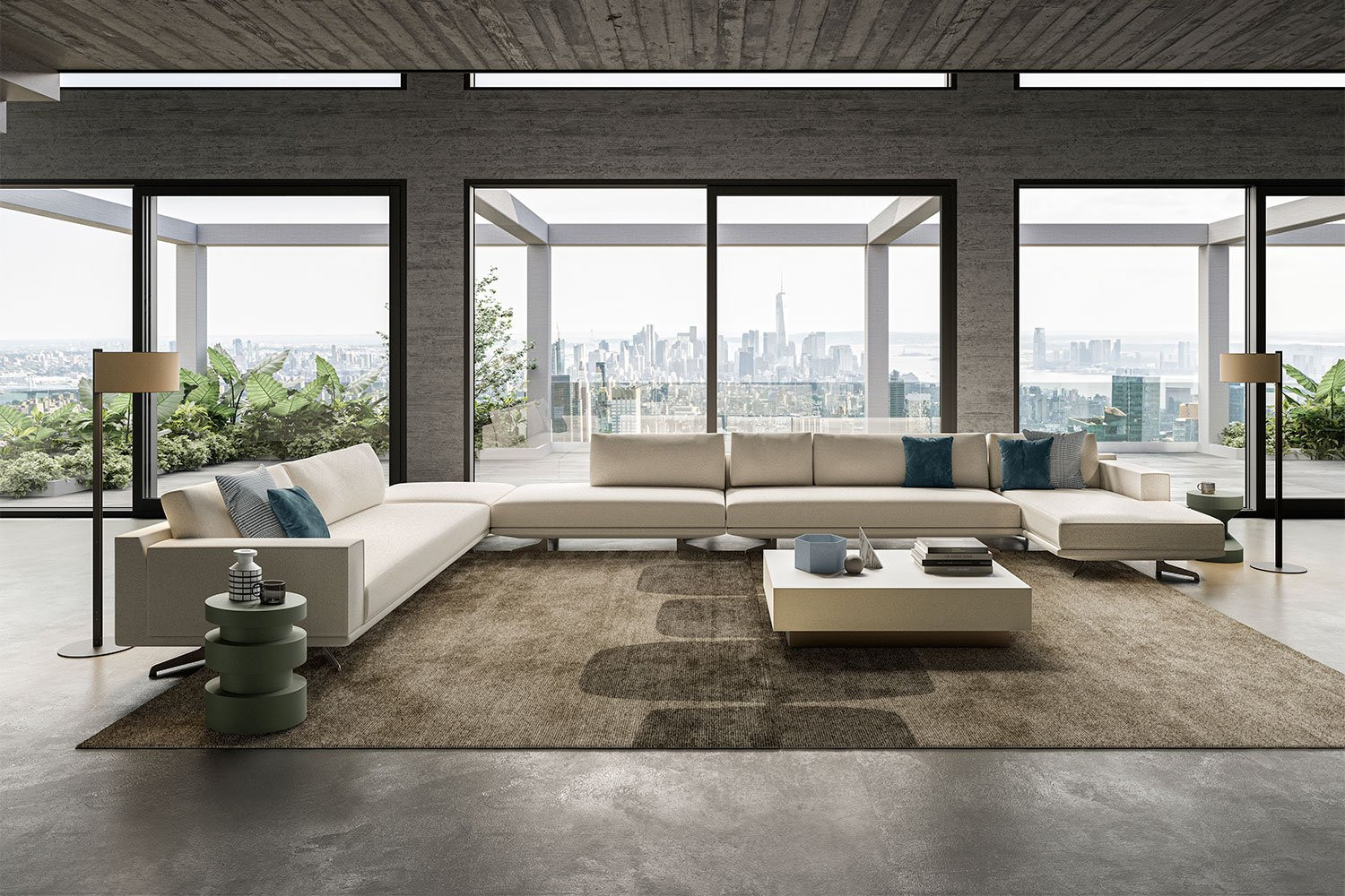 Modern contemporary sectional discount