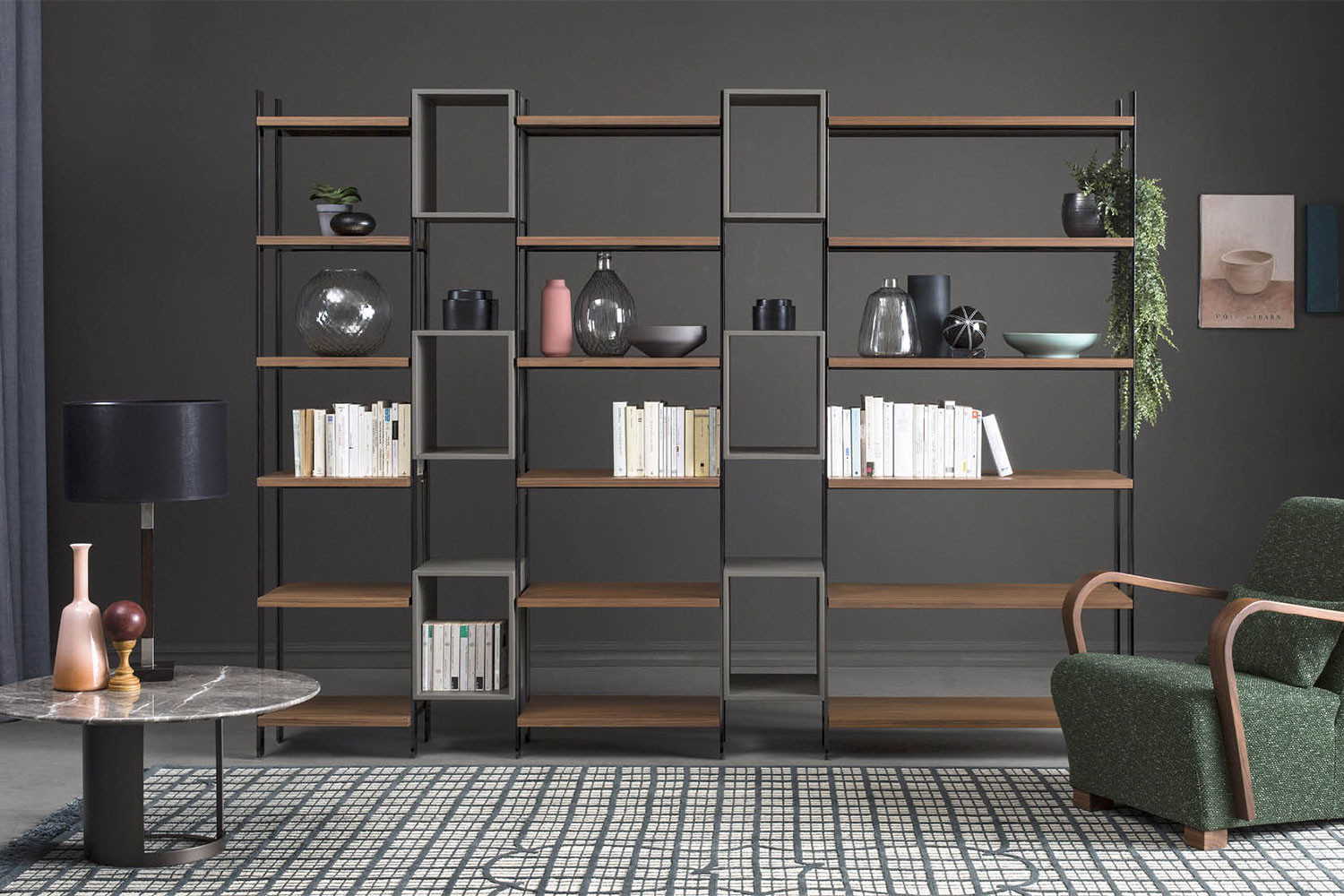Steel sales bookcase frame