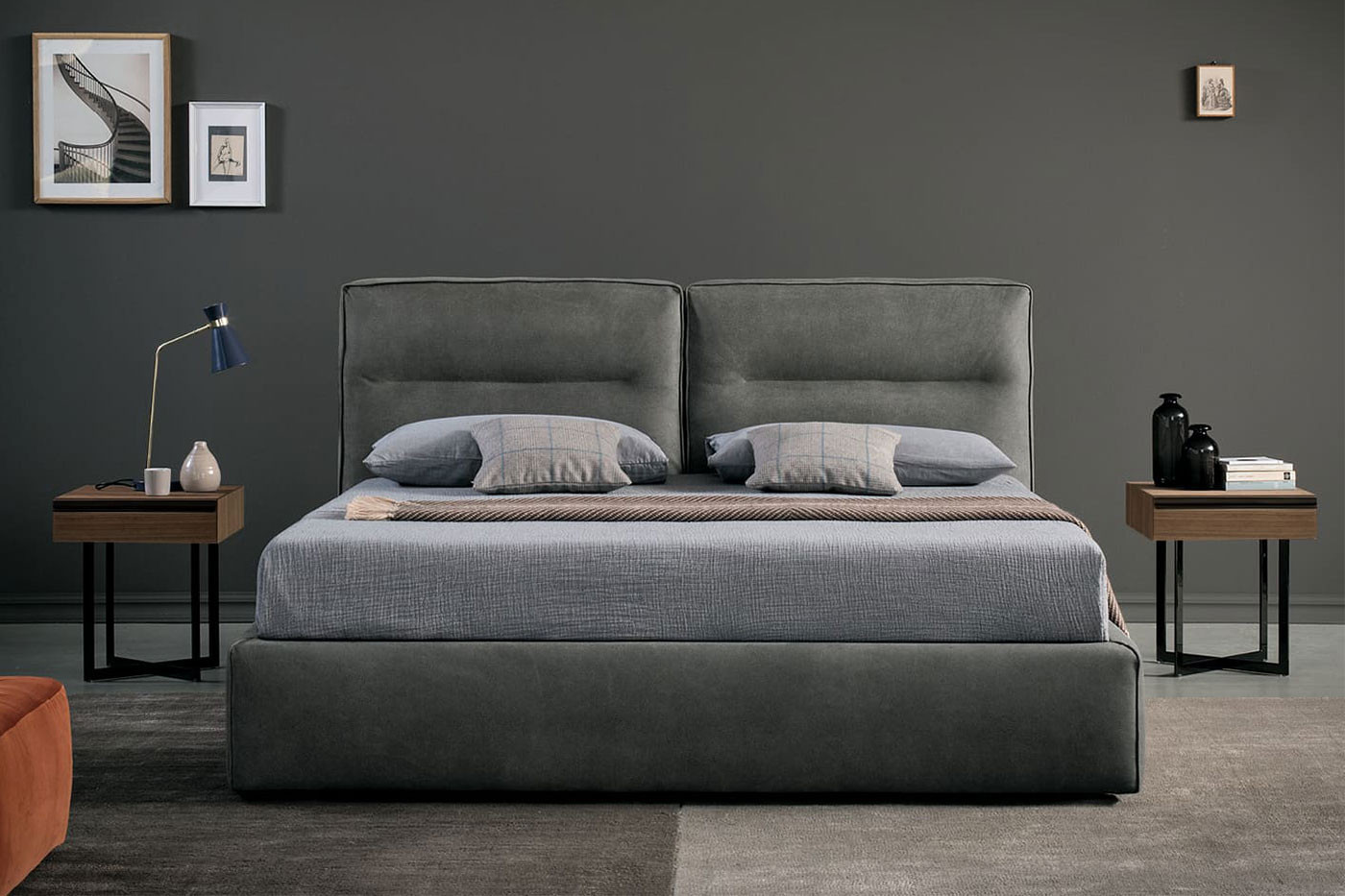 King size cushion headboard hot sale