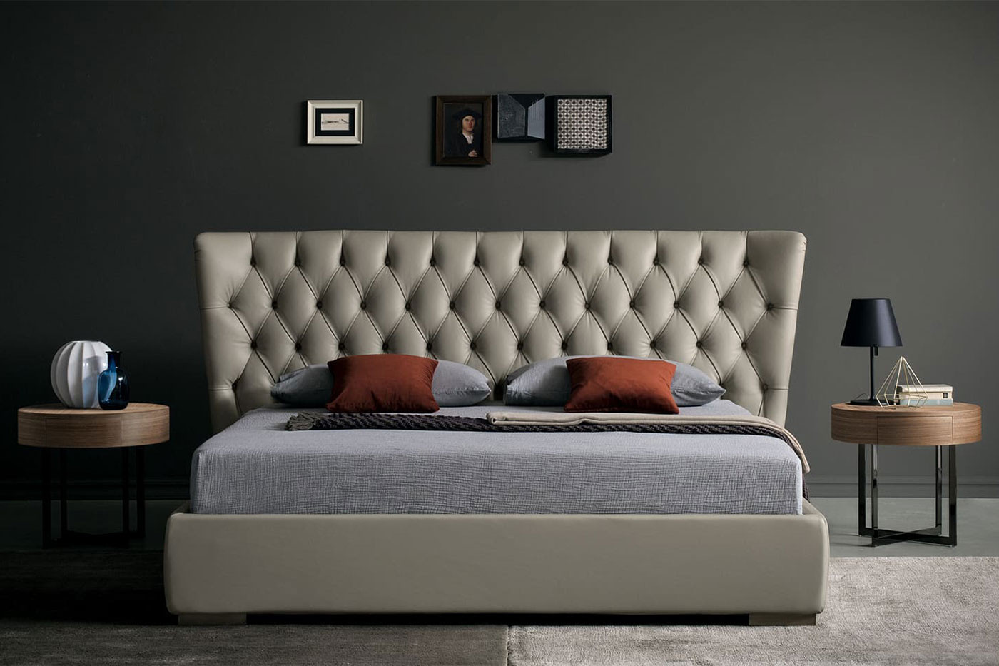 Tufted shop bed design