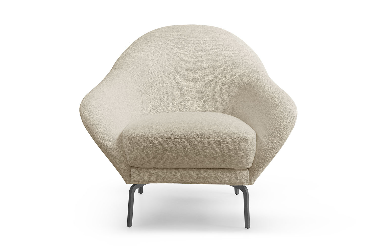 Giulia, origineller Sessel mit einer besonders abgerundeten Form, Design Rita Consonni