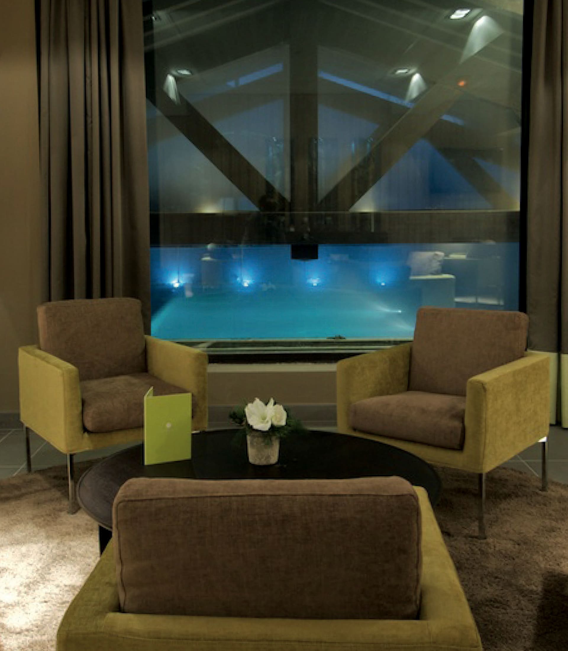 Furniture project with Bodema's armchairs for the Hotel Le Refuge des Aiglons