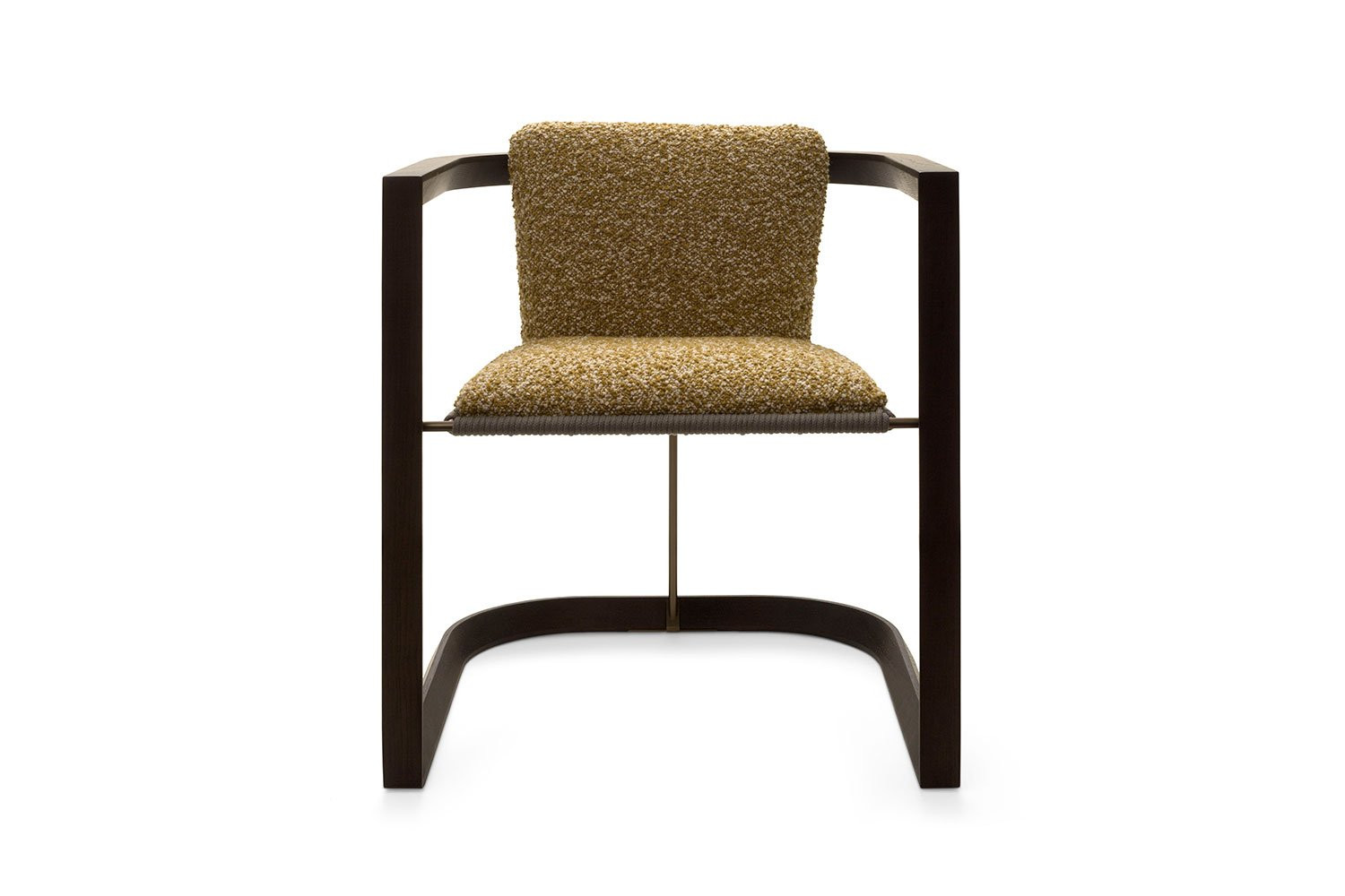 Minimalist armchair with wooden structure Boma 45