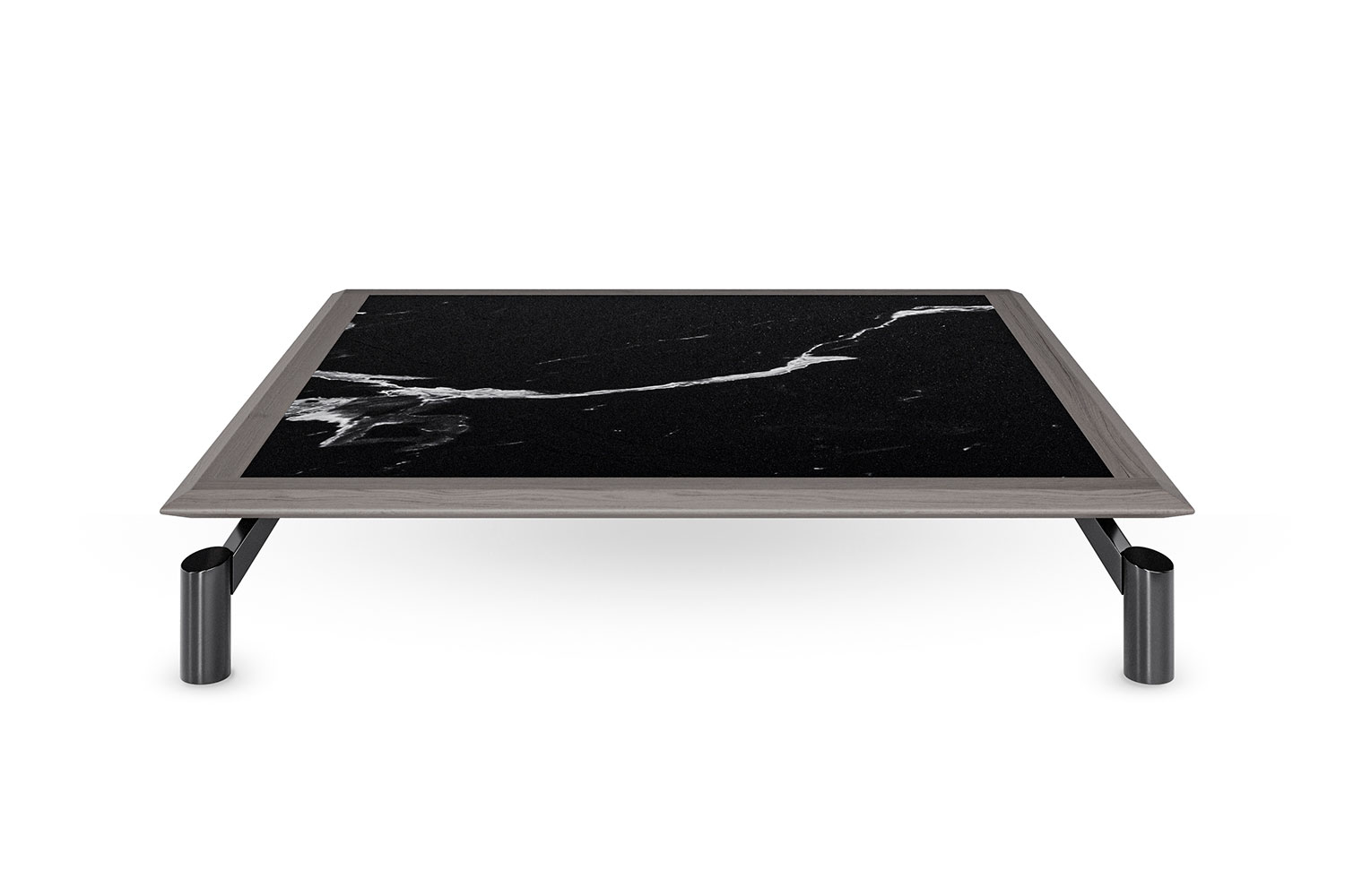 Square cocktail table with marble top Fly