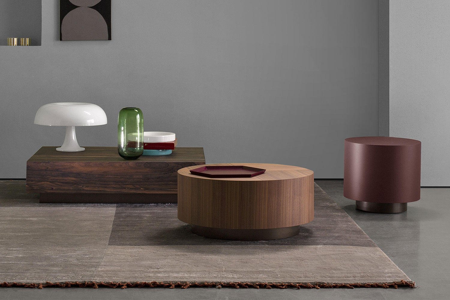Luxury chunky low coffee table Geometric