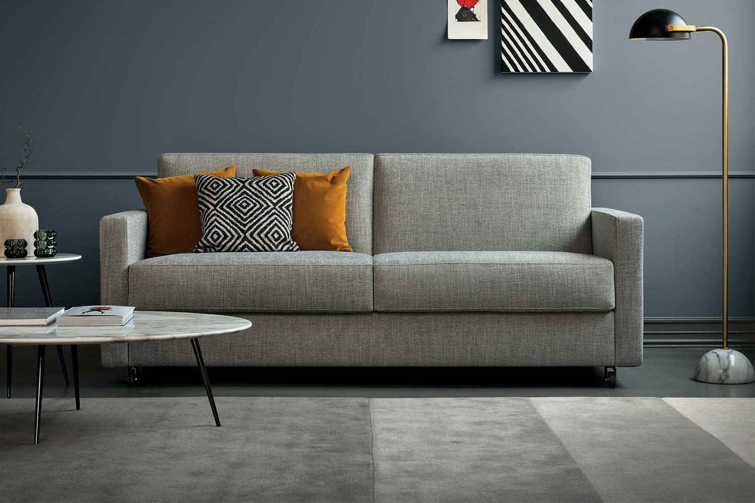 Sectional sofa bed with wheels Maestro