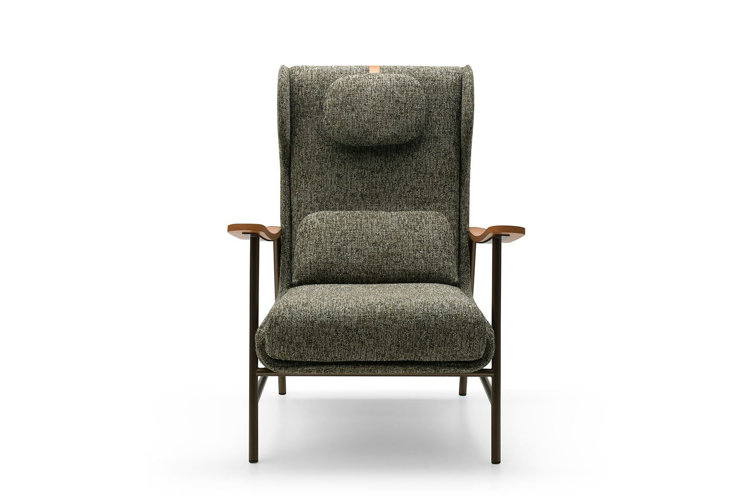 Bergère design armchair with high back Margot
