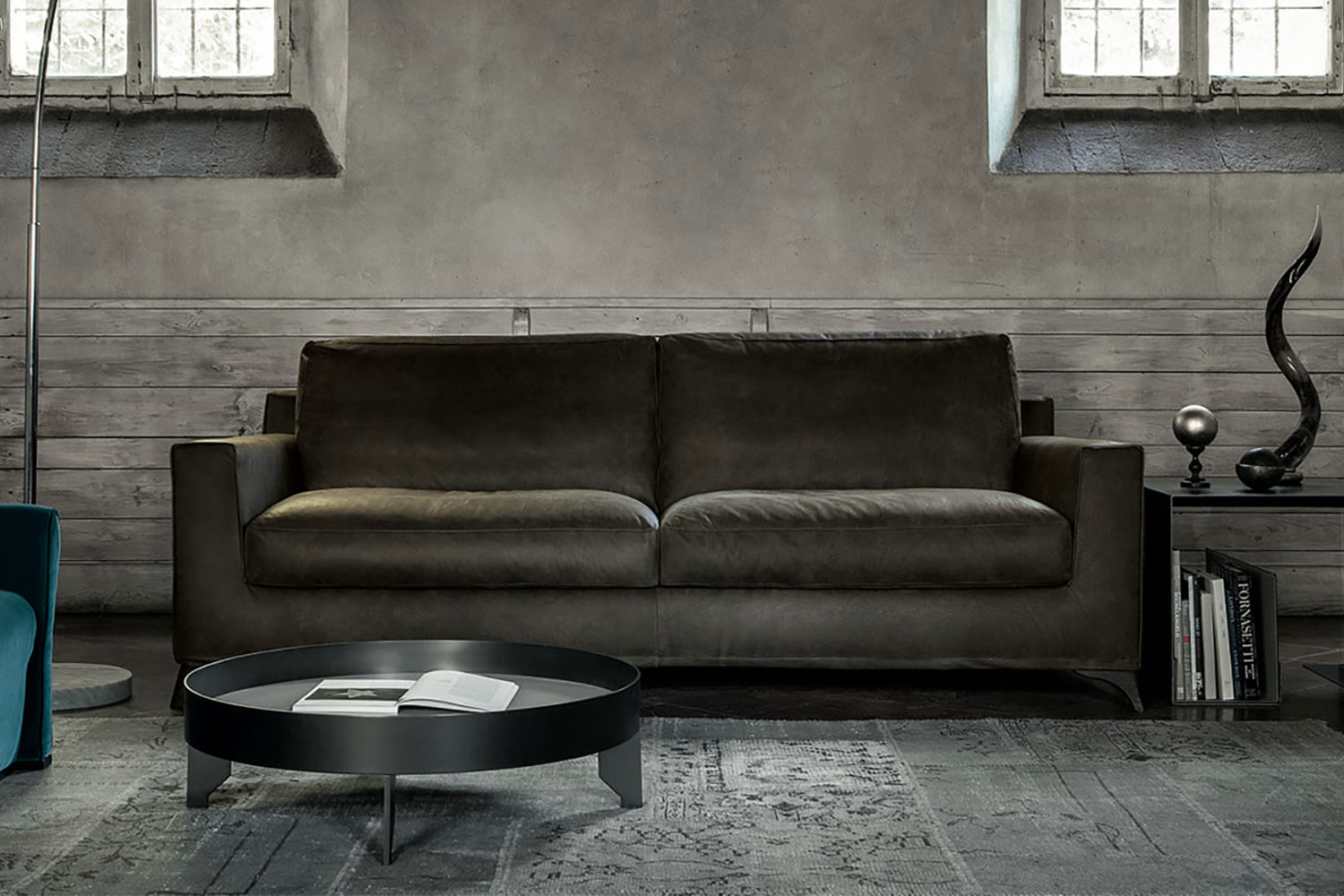Modern square arm sofa Mr Floyd