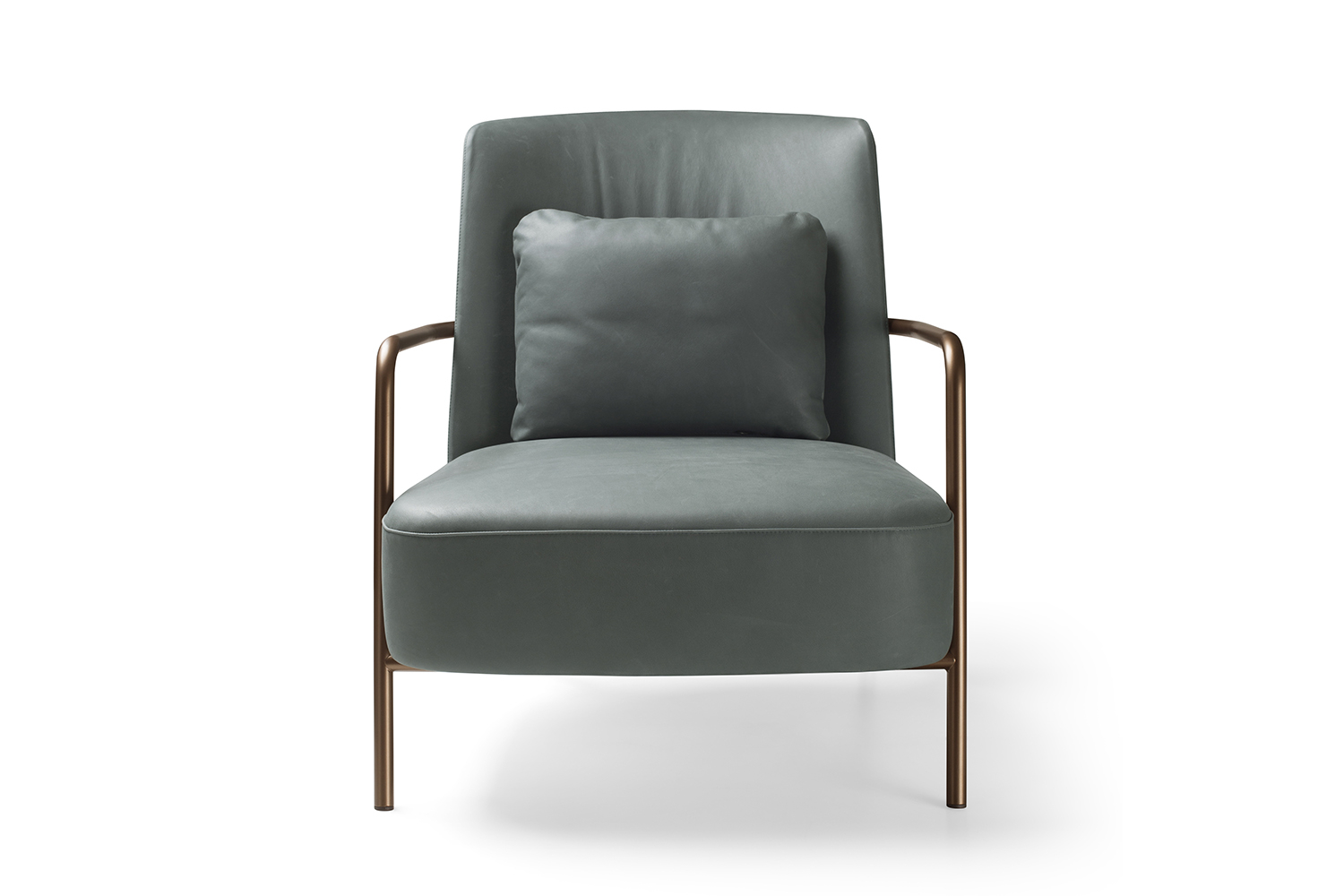 Minimalist metal structure armchair Ilary