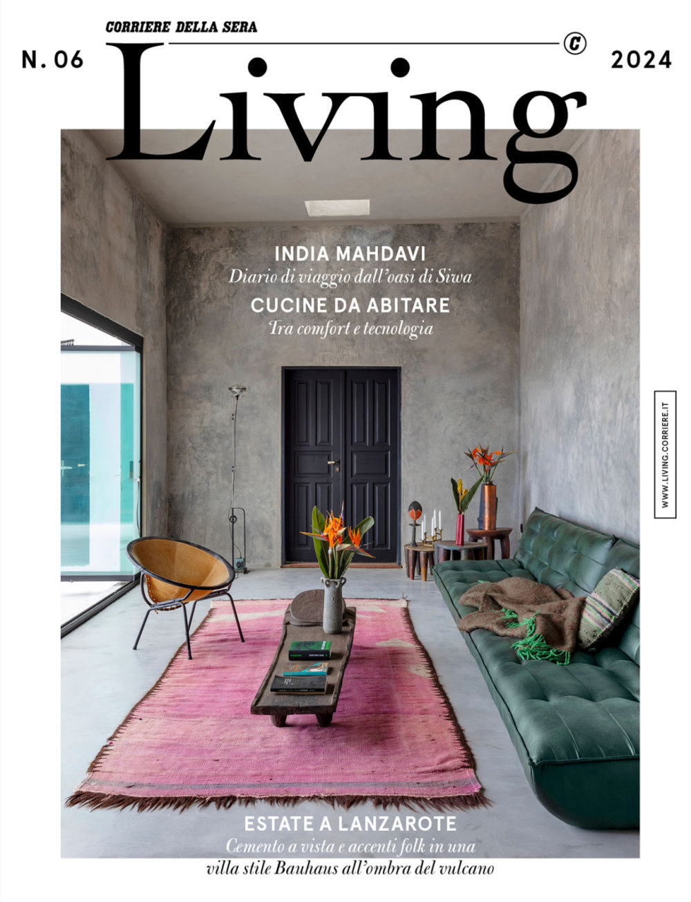 Copertina della rivista italiana Living 06/2024
