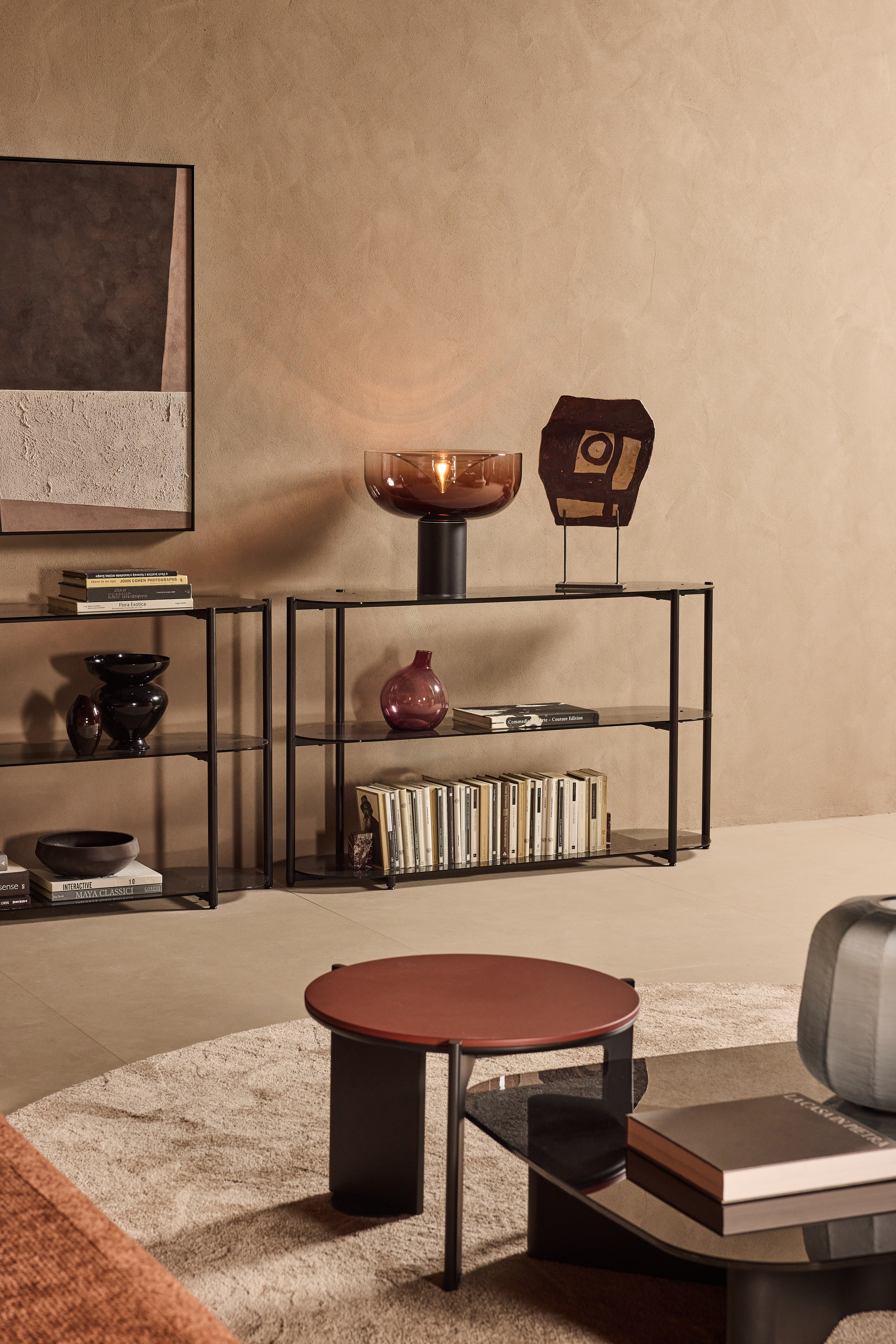 Libreria bassa firmata Bodema, Salone del Mobile 2026